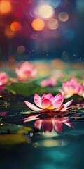 Poster - water lily in the pond