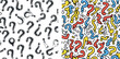 Question marks seamless pattern