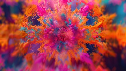 Wall Mural - An enchanting and lively depiction of a Happy Holi Background