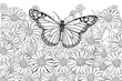 Educational Butterfly Coloring Page for Kids