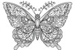 Educational Butterfly Coloring Page for Kids