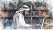 Arabic Business Man Arbeiten Laptop Fachkraft Unternehmer Arabisch Arbeitsplatz Job | Abu Dhabi Dubai Bahrain Kuwait Qatar