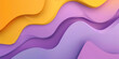 Abstract background with pastel violet and orange curved shapes