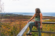 Overlooking autumn hues in Cape Breton, Nova Scotia.