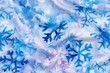 Seamless pattern of watercolor snowflakes