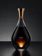 Parfüm Flacon im edlen Design und abstrakten Hintergrund als Produktfotografie, ai generativ