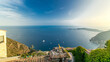 © neiezhmakov - Scenic timelapse view of the Mediterranean coastline of the town of Eze village on the French Riviera