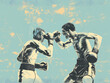 Fighting Boxer illustration 