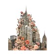 Flower Collage building new york city architecture christmas landmark