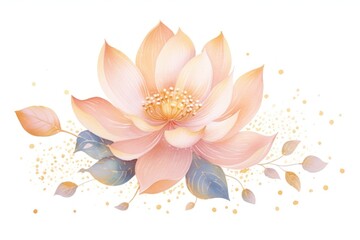 Lotus pattern flower petal.