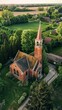 Old Style Church complex from Birds eyes