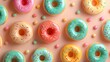 colorful donuts and sprinkles