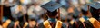 © Samon - Senior group Graduation Caps from back Graduates wearing personalized, 3D printed graduation caps