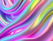 holographic neon background, colorful psychedelic abstraction, pastel color waves for background