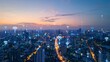 © Plaifah - Modern city with wireless network connection concept