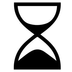 Poster - hourglass outline element design for templates.