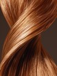 Illustrate a detailed side view of hair receiving a protein infusion