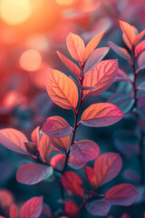 Poster - A warm gradient that blends from a cozy orange to a gentle pink, perfect for creating a welcoming atmosphere,