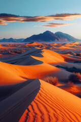 Aufkleber - A desert-themed gradient transitioning from sandy beige to warm earth tones,