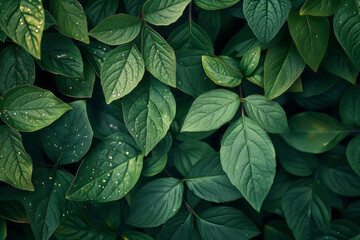 Fototapete - A soothing gradient from forest green to hunter green, evoking stability and growth,