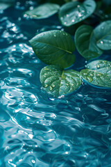 Leinwandbilder - A refreshing gradient from aqua blue to mint green, suitable for spa or relaxation themes,