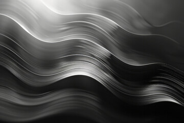 Leinwandbilder - A minimalistic design with thin, delicate vector lines creating subtle textures in shades of gray,