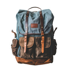 A backpack isolate on transparent png.