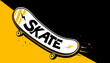 Skateboard background design. Extreme sport concept