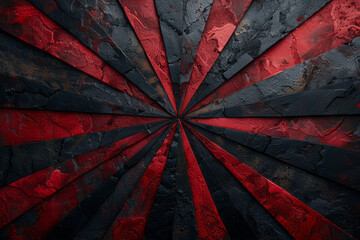 Aufkleber - A sophisticated design with velvet-textured stripes in a kaleidoscope, transitioning from burgundy to black,