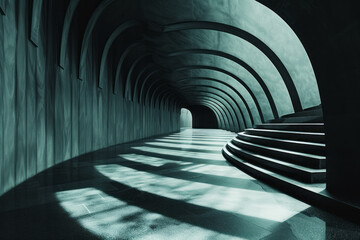 Fototapete - An artwork where overlapping stripes of varying widths create a sense of movement and rhythm,