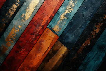 Poster - A design where stripes appear to overlap and weave through each other, creating complex layers,