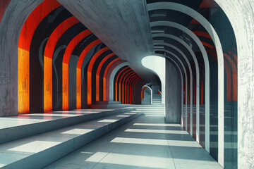 Leinwandbilder - A playful design where stripes morph into familiar shapes and objects as the viewerâ€™s perspective changes,