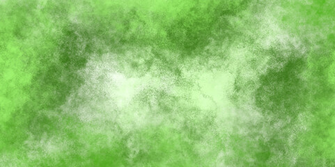 Aufkleber - Abstract dynamic particles with soft Green clouds on dark background. Defocused Lights and Dust Particles. Watercolor wash aqua painted texture grungy design.