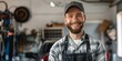 © Adobe Contributor - portrait of a smiling bearded man wearing a cap and apron in a workshop