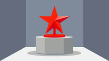 On A Small Podium At The Center Of The Gallery Stood The Star Of The Show A Bright Red Sculpture Expertly Crafted By The Child Of Honor.