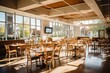 © Adobe Contributor - b'Bright and Airy Restaurant Interior'