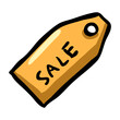 Sale Tag - Hand Drawn Doodle Icon