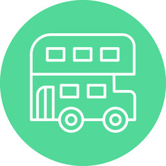 Double Decker Bus Icon