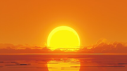 Canvas Print - Isolated 2d of the sun