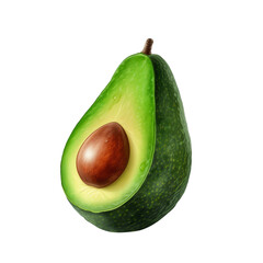 Wall Mural - avocado isolated on white