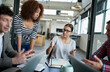 © peopleimages.com - Teamwork, planning and marketing with business people, meeting and partnership for communication. Employees, collaboration and employer talking about agenda, schedule and creative idea industry