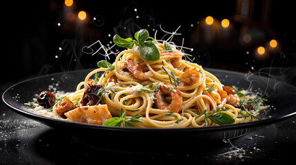 Sticker - spaghetti with shrimp