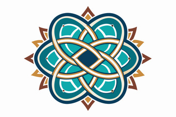 Aufkleber - abstract logo inspired by fractal patterns, showcasing infinite detail and intricate beauty