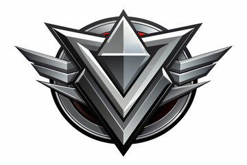 Aufkleber - Conceptualize a futuristic logo using metallic gradient tones and vector design