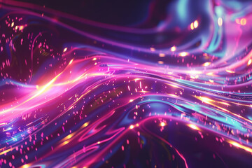 Wall Mural - purple and pink holographic abstract wave, background or pattern, creative design template