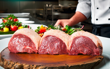 Poster - Brazilian Picanha. Raw meat