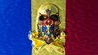 Golden Skull Fusion with Moldova's National Heraldry