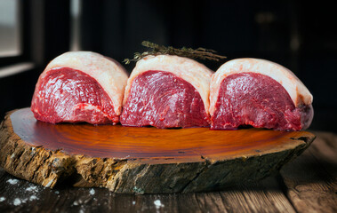 Poster - Brazilian Picanha. Raw meat