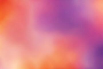 Wall Mural - Abstract gradient smooth Blurred Watercolor Orange And Purple background image