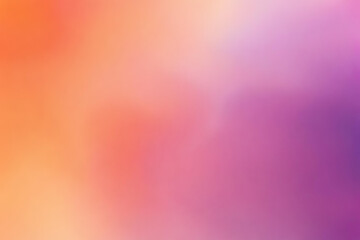 Wall Mural - Abstract gradient smooth Blurred Watercolor Orange And Purple background image